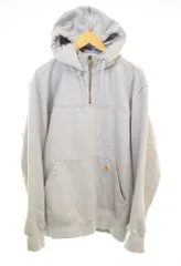 カーハート Carhartt RAIN DEFENDER LOOSE FIT QUARTER-ZIP HOODIE レインディフェンダー ルーズフィット クォータージップ フーディー パーカー パーカ グレー Lサイズ 103MT-3891