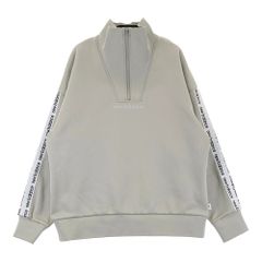 サイズ：L ADMIRAL アドミラル 半袖ポロシャツ ヤシの木柄 ホワイト系