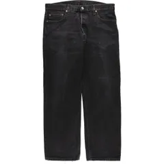古着 00年代 リーバイス Levi's 501-0660 ブラックデニム ストレートデニムパンツ メンズw36相当/evb033148
