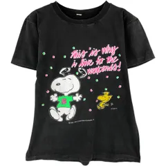 古着 SNOOPY スヌーピー ウッドストック キャラクタープリントTシャツ メンズS相当 ヴィンテージ/eaa458042