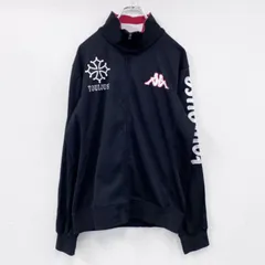 【値引き交渉OK！】古着 used　Kappa　カッパ　トラックジャケット/ジャージ　黒　ブラック　Lサイズ