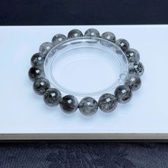 ✴︎花火 ブラックルチルクォーツ 天然石ブレスレット 11mm 