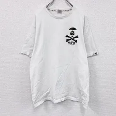 【値引き交渉OK！】古着 used　Aape　エイプ　半袖Tシャツ　カモフラ　白　ホワイト　XLサイズ