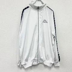 【値引き交渉OK！】古着 used　90s　Kappa　カッパ　トラックジャケット/ジャージ　ヴィンテージ　白　ホワイト　2XLサイズ