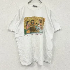 【値引き交渉OK！】古着 used　90s～　US BASIC　半袖プリントTシャツ　ヴィンテージ　白　ホワイト　Lサイズ