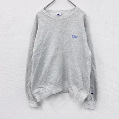 【値引き交渉OK！】古着 used　90s　Champion　チャンピオン　IBM　スウェット/トレーナー　前V　ヴィンテージ　グレー　Mサイズ