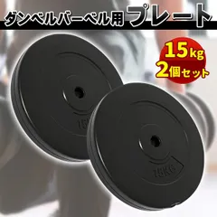 ダンベル バーベル 用 プレート 15kg 2個 セット 28mm径 追加プレート 筋トレ トレーニング 重り 追加 交換 パーツ カスタマイズのサムネイル