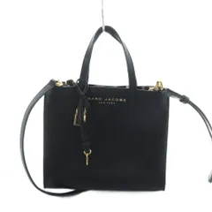 マークジェイコブス MARC JACOBS ハンドバッグ ショルダー 2WAY ロゴ レザー 黒 ブラック ■GY18 /MQ