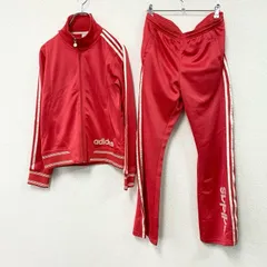 【値引き交渉OK！】古着 used　00s　adidas　アディダス　ジャージセットアップ　トラックジャケット　トラックパンツ　ピンク　Lサイズ