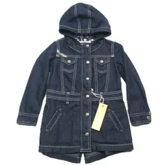 (K0205004)　未着用品　DIESEL　ディーゼル　キッズ/ベビー　デニムコート　ジップアップ　フード　24M