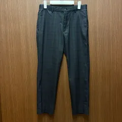 UNIQLO ユニクロ タータンチェック ブラックウォッチ スラックス パンツ M