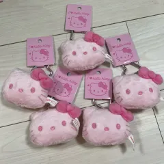ハローキティ アイラブキティ ピンク ぬいぐるみ カラビナ キーホルダー 新品