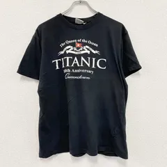 【値引き交渉OK！】古着 used　Traditional Craft　TITANIC　タイタニック号　半袖プリントTシャツ　黒　ブラック　Lサイズ