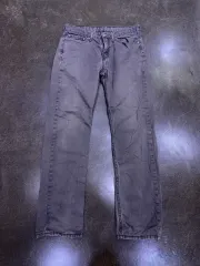 リーバイス 514 ストレートフィット ヴィンテージ ウォッシュ グレー デニムパンツ 32