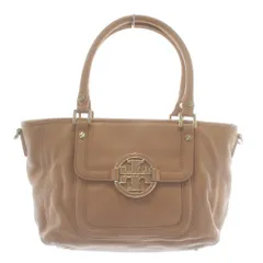 トリーバーチ TORY BURCH アマンダ ハンドバッグ ショルダー 2WAY レザー ロゴ ゴールド金具 ベージュ /XZ ■GY17