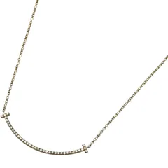 ティファニー TIFFANY＆CO Tスマイルダイヤネックレススモール ゴールド 750 ジュエリー