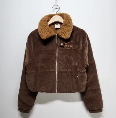 ナイキ NIKE エア コーデュロイ ウィメンズ ダウン ジャケット ブラウン S