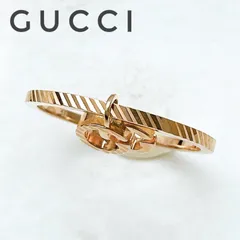美品🌟GUCCI アイコン ピンクゴールド リング 約10号 Uのサムネイル