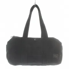 ポーター PORTER 吉田カバン サニー ミニ ボストン バッグ ハンド バッグ ドラム型 キャンバス 黒 ブラック /XZ ■GY11