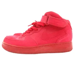 ナイキ NIKE AIR FORCE 1 MID 07 スニーカー シューズ ミッドカット スエード 28.5cm 赤 レッド 315123-609 /JS ■GY11