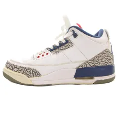 ナイキ NIKE エアジョーダン 3 レトロ トゥルーブルー Air Jordan 3 Retro True Blue ハイカットスニーカー シューズ 854262-106 27.5cm 白 ホワイト 青 ブルー /GV ■GY03