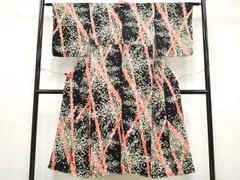 平和屋着物∵極上　女の子　十三参り　子供　祝着　枝花文　黒地　逸品　未使用　CYAA4464s6