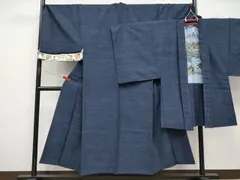 平和屋着物●極上　男性　本場結城玉紬　結織苑　アンサンブル　キングサイズ　杢　証紙・反端付き　逸品　CYAA4532s6