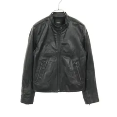 セオリー theory ブルゾン シングルライダースジャケット 7160823 ブラック レザー レザージャケット 17SS レディース Used Aのサムネイル