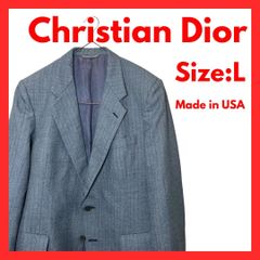 70s USA製 Dior ディオール スラックス グレー ストレート ワイド