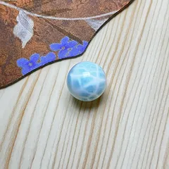 天然石★【ドミニカ共和国産の60Aラリマー】★ボール 1粒 18.2mm  ZB10210