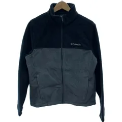 Columbia　フリース　ハイネック　フルジップ　ジャケット　バイカラー　無地　ワンポイント　刺しゅう　アウトドア　古着　/1152