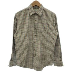 L.L.Bean　ネルシャツ　長袖　チェックシャツ　トップス　レギュラーカラー　胸ポケット　アウトドア　古着　/1152