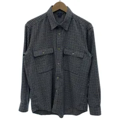 mont-bell　ポリシャツ　チェックシャツ　長袖　トップス　レギュラーカラー　胸ポケット　アウトドア　古着　/1152