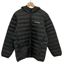 Columbia　ダウンジャケット　ナイロンジャンパー　フード　フルジップ　無地　ワンポイント　プリント　アウトドア　古着　/1152