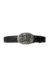 DND4DES｜HONEYSUCKLE BUCKLE CARVED LEATHER BELT