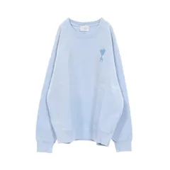 アミ AMI スウェット ハート ロゴ刺繍 トレーナー コットン スウェットシャツ メンズ Used A