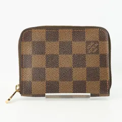 LOUIS VUITTON ダミエ ジッピーコインパース N63070 エベヌ コインケース 小銭入れ メンズ レディース 正規品