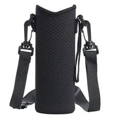 【数量限定】サーモス… 水筒カバー 水筒カバー (ブラック) 男女兼用 400ml~600ml用 ボトルホルダー 背中にかける ペットボトルホルダー