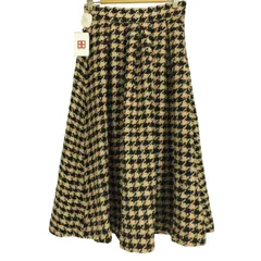 ラトータリテ La Totalite 千鳥格子 ウールスカート レディース 表記無 