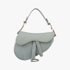 クリスチャンディオールChristian Diorサドル グレー シルク 01-RU-0139