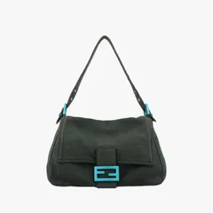 フェンディFendiマンマバケット グレー キャンバス 348 26 348 26325009