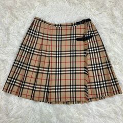 BURBERRY ノバチェック ラップ プリーツスカート - メルカリ