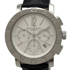 ブルガリ BVLGARI ブルガリブルガリ クロノグラフ BB42SLCH(BB42WSLDCH) ホワイト ステンレススチール 自動巻き メンズ 腕時計
