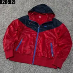 ナイキ ウィンドブレーカー フードジップアップ レッド/ネイビー