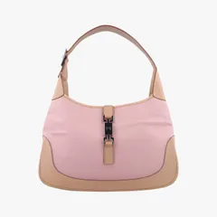 グッチGucciジャッキー ピンク ファブリック×レザー 001.33 