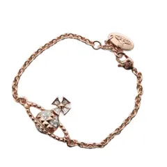 ヴィヴィアンウエストウッド Vivienne Westwood オーブ ブレスレット ピンクゴールドカラー ラインストーン /KW ■GY11