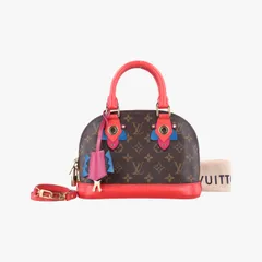 ルイヴィトンLouis VuittonアルマBB モノグラム/ブラウン系×フラミンゴ モノグラム トーテム×カーフレザー M41659 FL3195