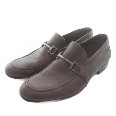 サルヴァトーレフェラガモ Salvatore Ferragamo ローファー モカシン レザー ガンチーニ 7.5 25.5cm 茶色 ブラウン /XZ ■GY18