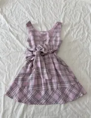 リズリサ ロギャル いちごミルク チェック柄ワンピース