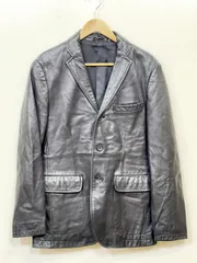 VISARUNO ビサルノ レザー テーラードジャケット M/黒 ◇■◎メンズ